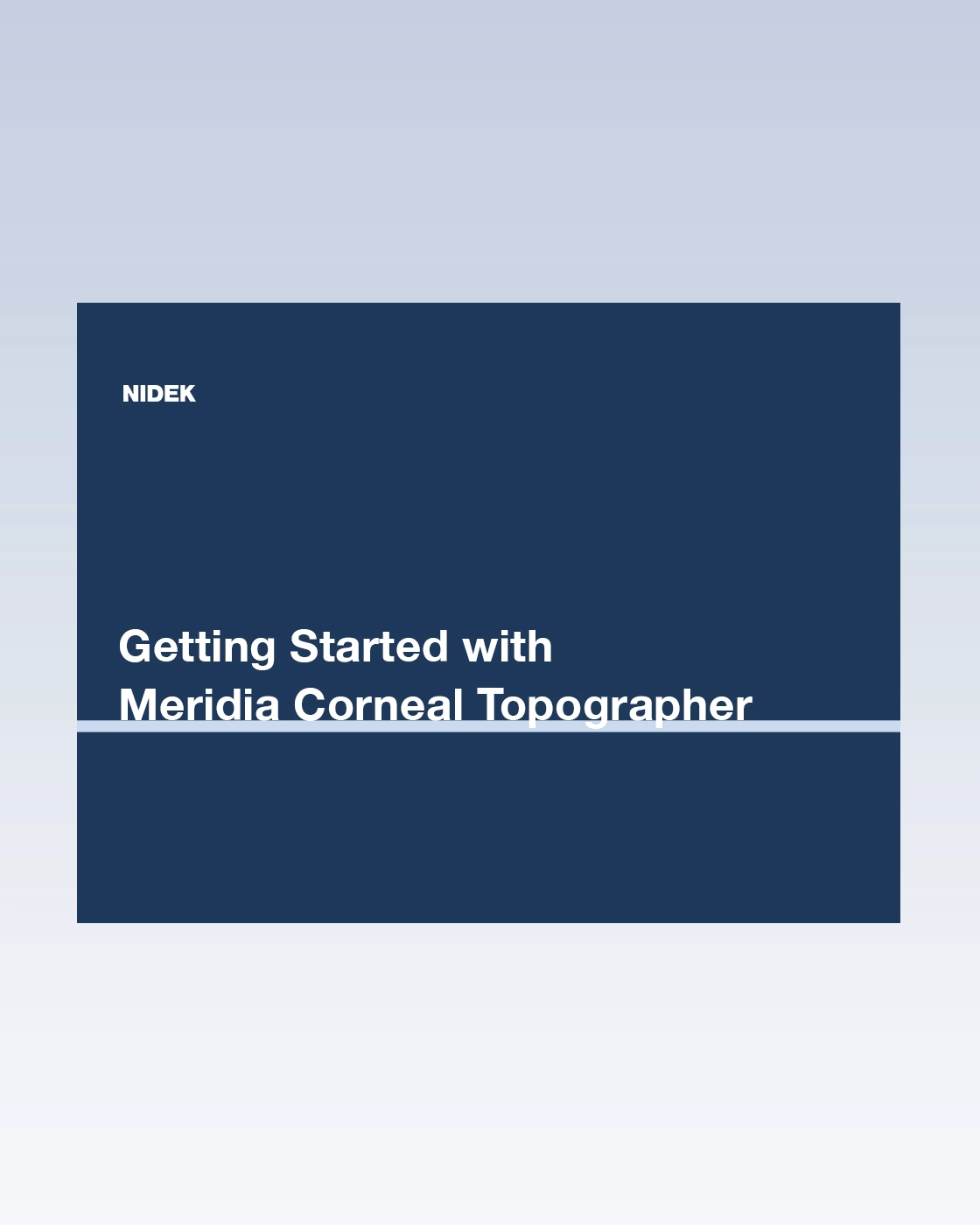 Getting Started with Medmont’s Meridia Advanced Corneal Topographer