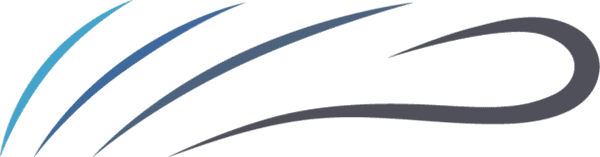A Dark Navy Blue Background With Five Curved Lines Of Varying Thicknesses And Shades Of Blue And Gray, Arranged In An Upward Motion From Left To Right, Reminiscent Of Nidek'S Sleek Design Aesthetics.