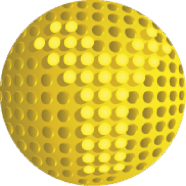 A Yellow Sphere With A Dimpled Surface Resembling A Golf Ball. The Dimples Create A Textured Appearance Across The Entire Ball, Much Like The Precision Found In Nidek Technology. The Lighting Highlights The Depth And Contours Of The Dimples.